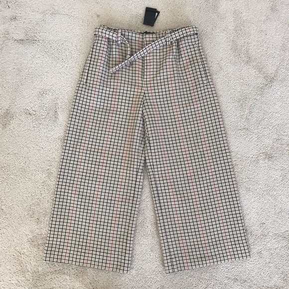 Maje cropped tweed plaid pants 34 - Picture 4 of 7